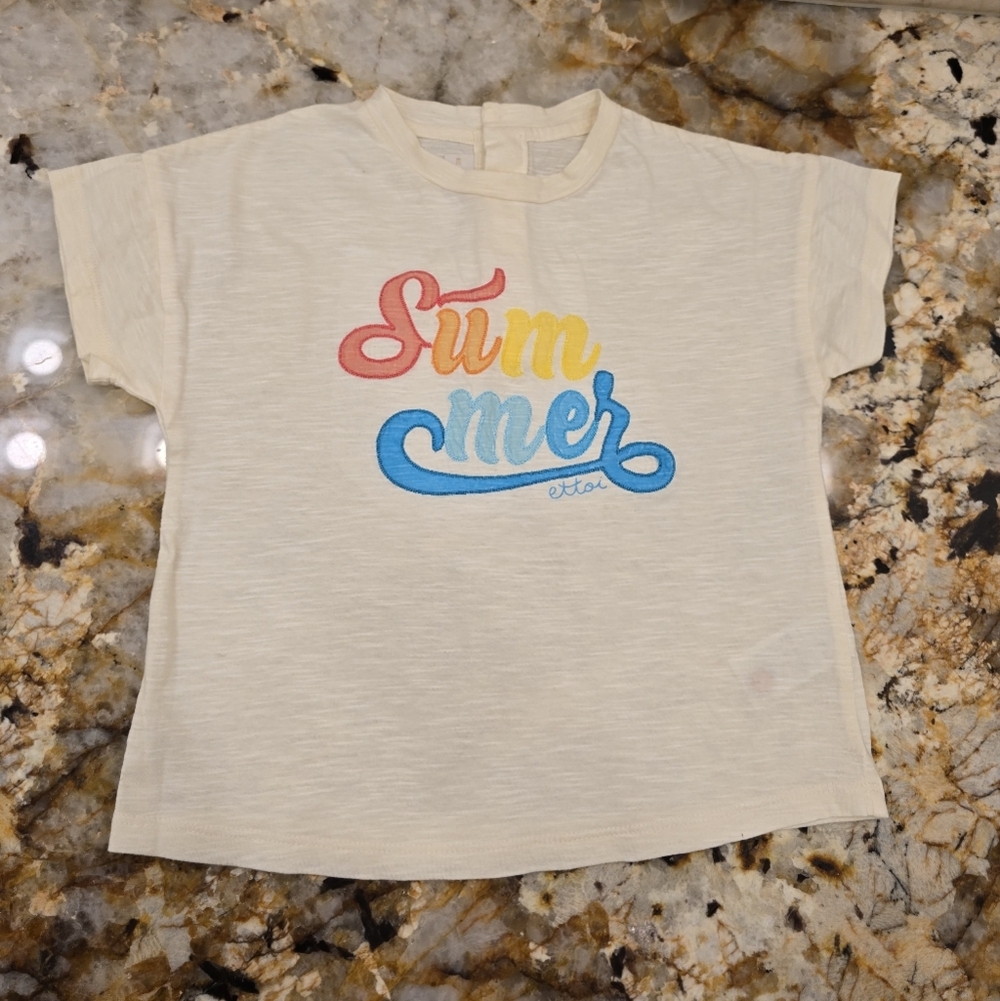 Ettoi Summer Kids Shirt Size 3Y